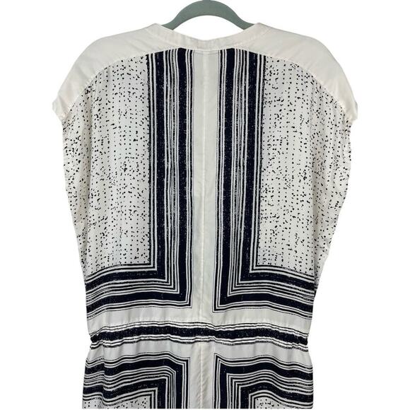 Vince Scarf Print Popover Silk Dress Medium Casual Stylish Versatile Party - Picture 14 of 16